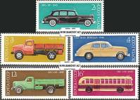 *Známky ZSSR 1976 Automobily, razítkovaná séria - Kliknutím na obrázok zatvorte -